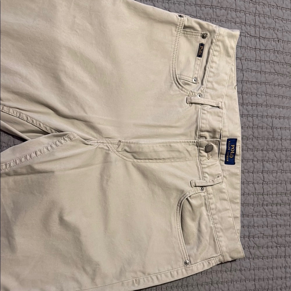 Polo by Ralph Lauren Cream Chino Pants - Picture 2 of 9